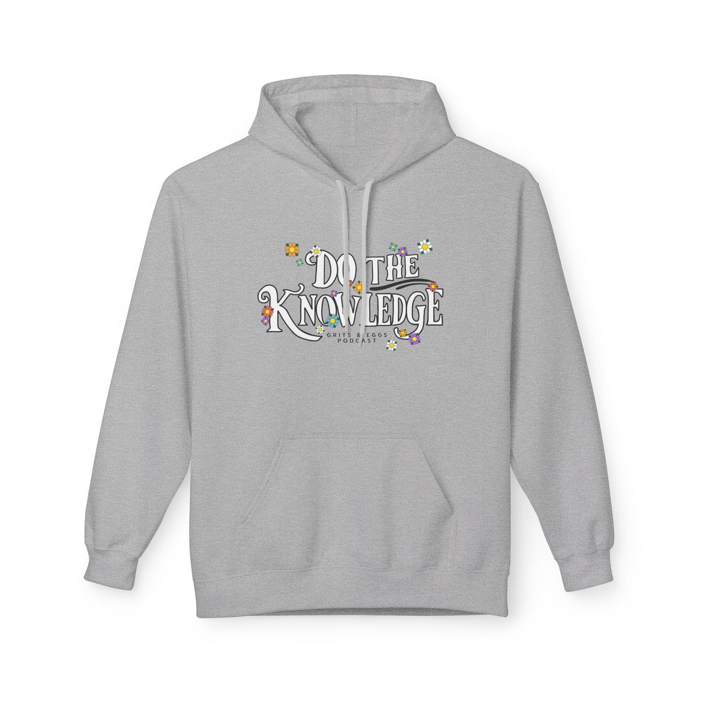 Do The Knowledge - White Bloom Mid-weight Hoodie