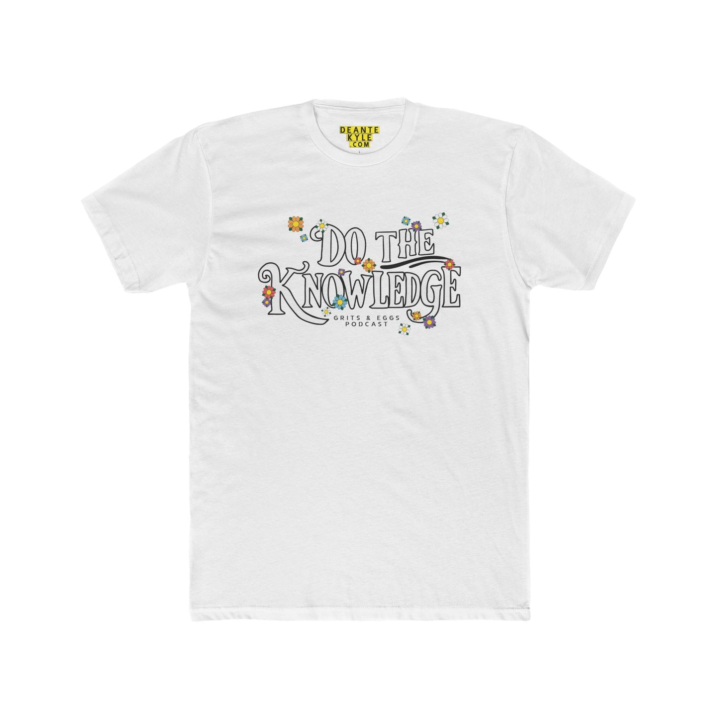 Do The Knowledge -  White Bloom Tee