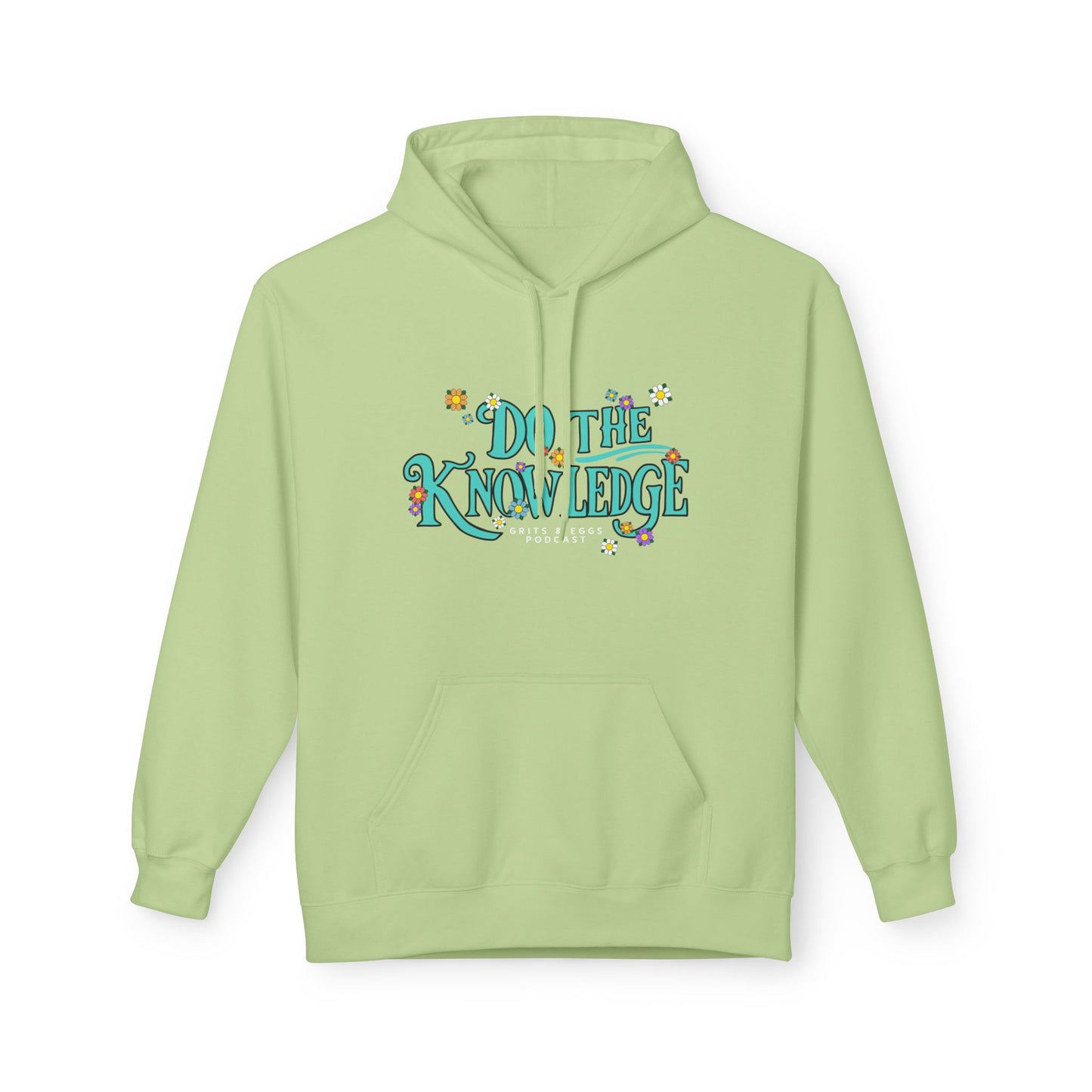 Do The Knowledge - Teal Bloom Mid-weight Hoodie