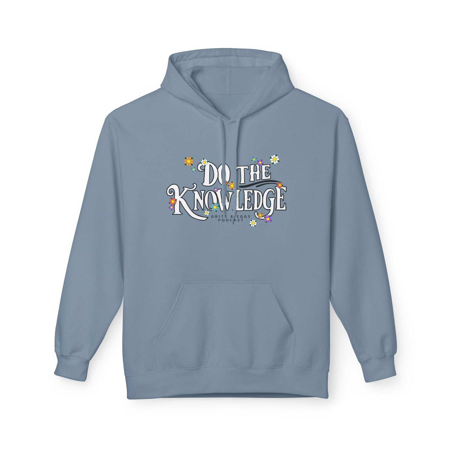 Do The Knowledge - White Bloom Mid-weight Hoodie