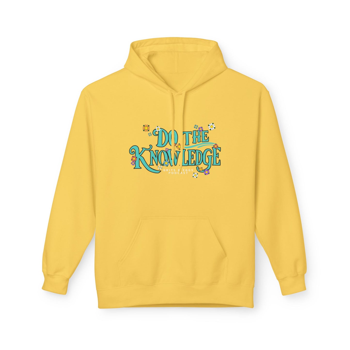 Do The Knowledge - Teal Bloom Mid-weight Hoodie