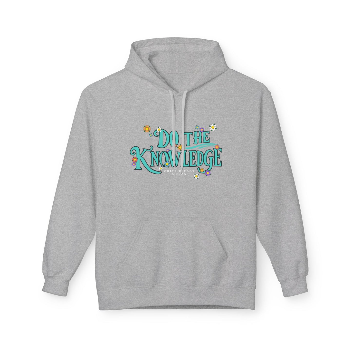 Do The Knowledge - Teal Bloom Mid-weight Hoodie