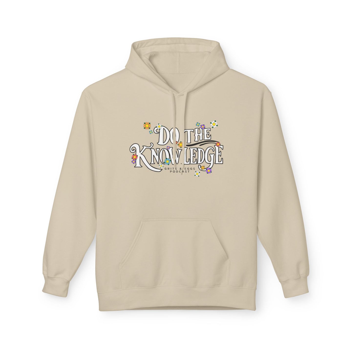 Do The Knowledge - White Bloom Mid-weight Hoodie