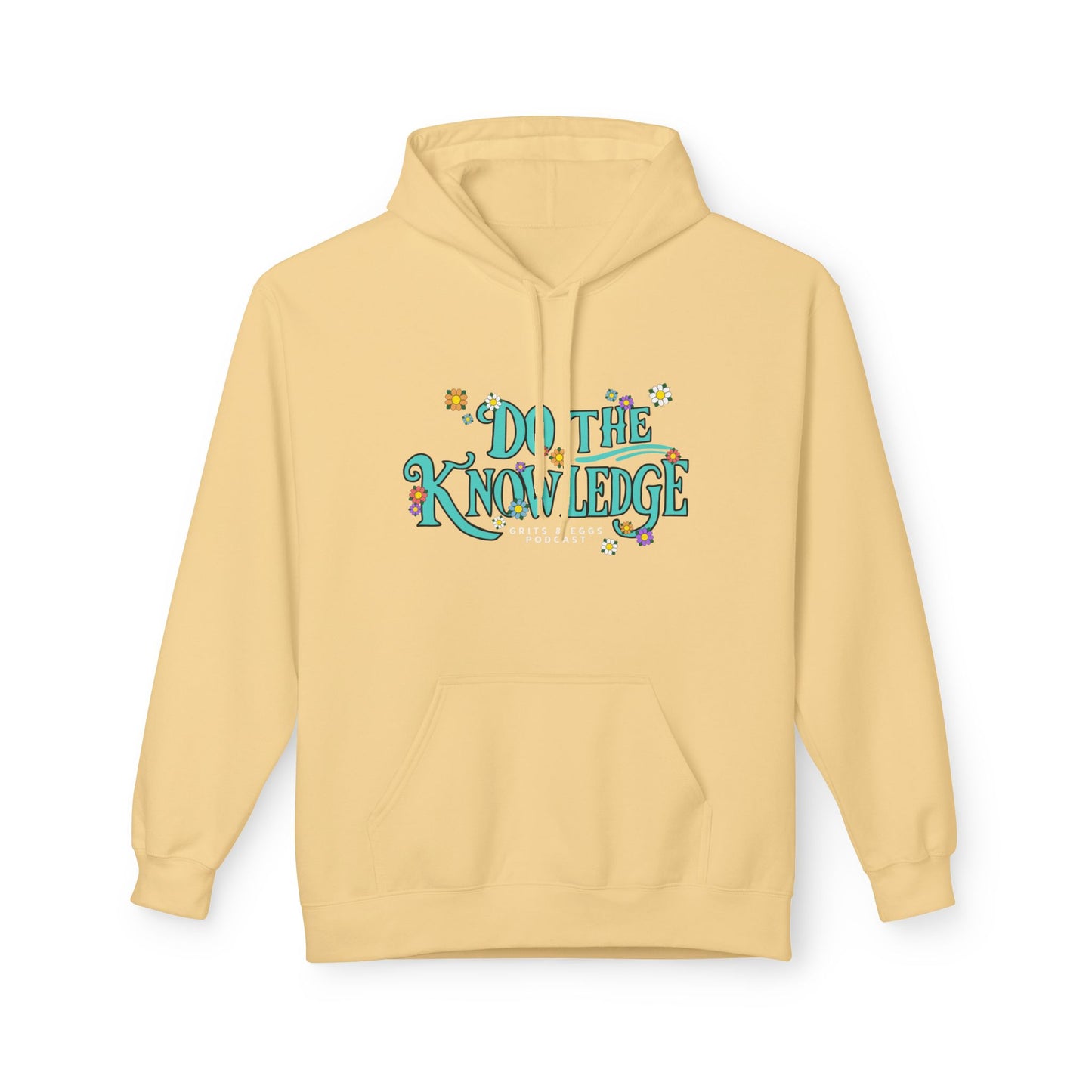 Do The Knowledge - Teal Bloom Mid-weight Hoodie