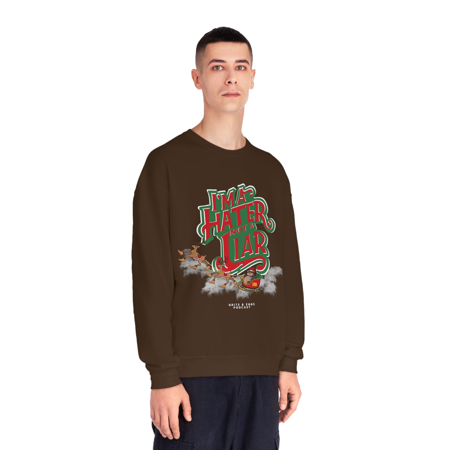 Holiday Edition Big Kat Sleigh I'ma Hater - Mid-weight Crewneck