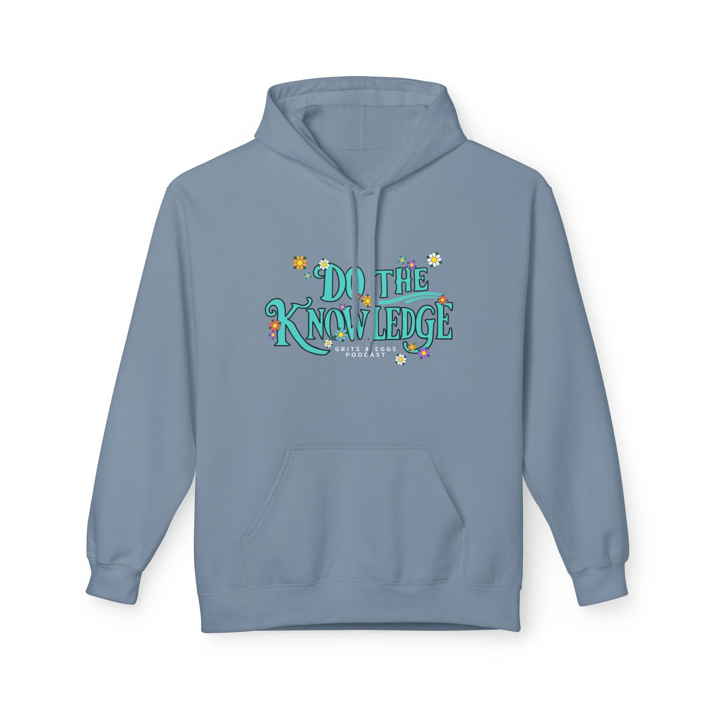 Do The Knowledge - Teal Bloom Mid-weight Hoodie