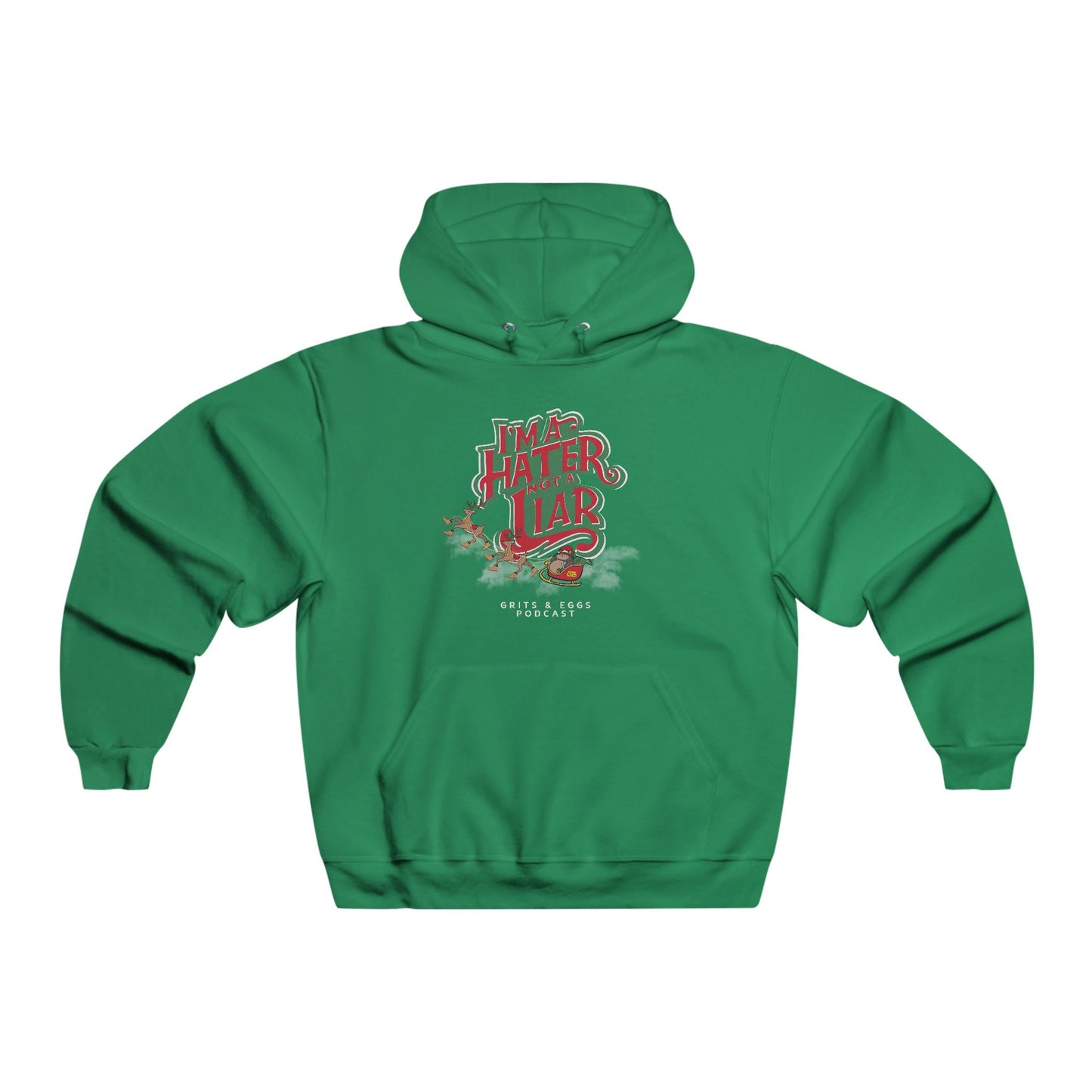 Holiday Edition Big Kat Sleigh I'ma Hater - Midweight Hoodie