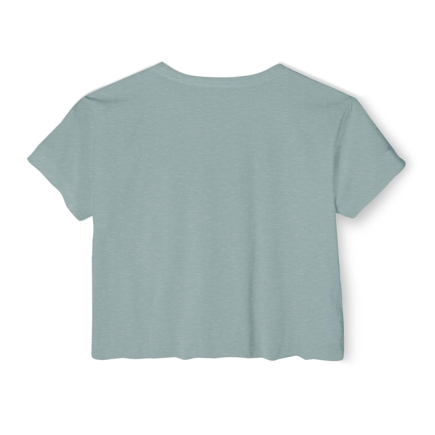 Do The Knowledge - Teal Bloom Crop Top