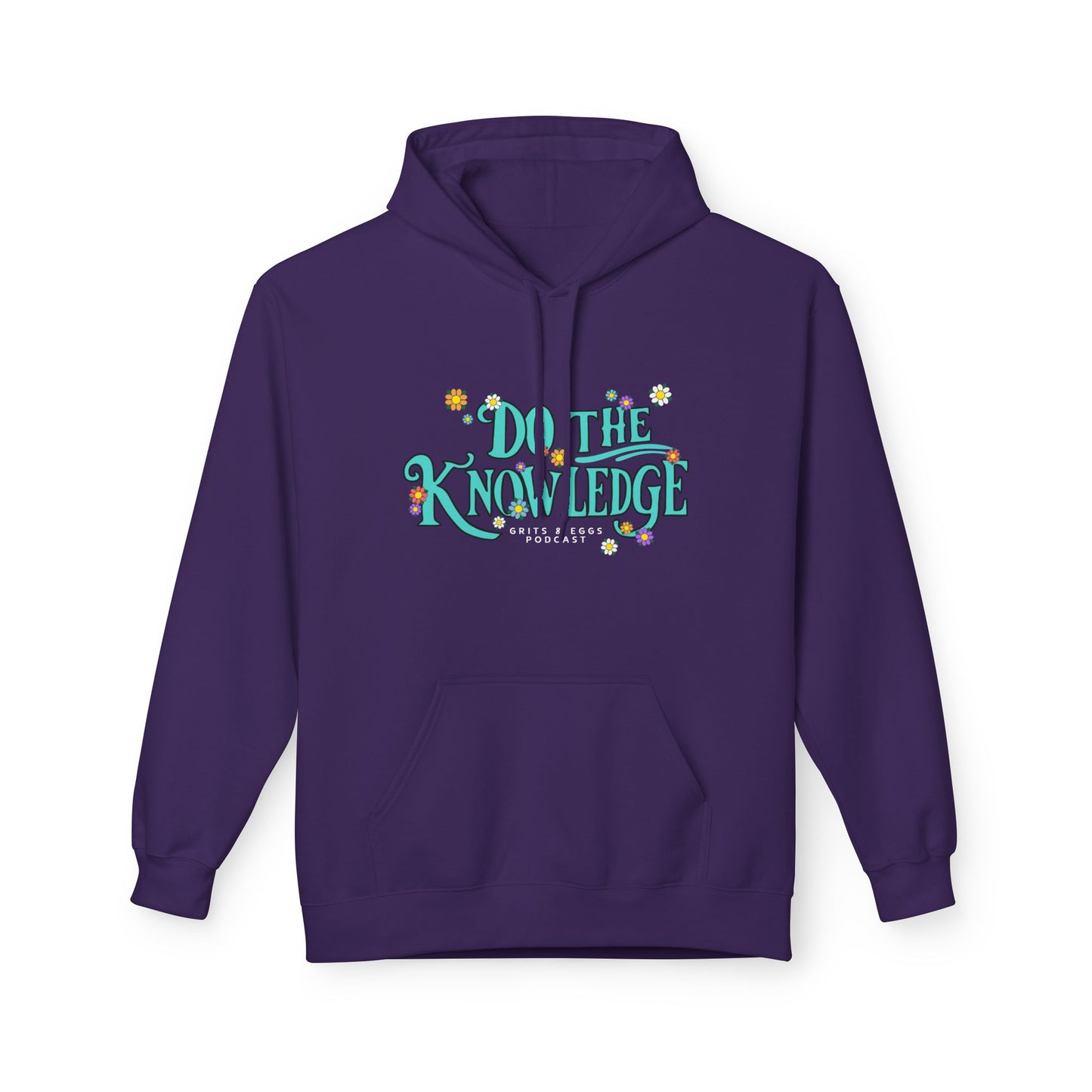 Do The Knowledge - Teal Bloom Mid-weight Hoodie